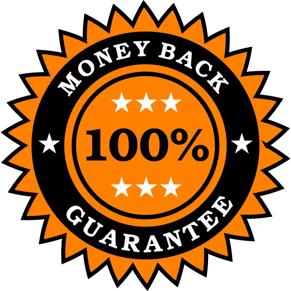 100% money back guarantee FizzClean